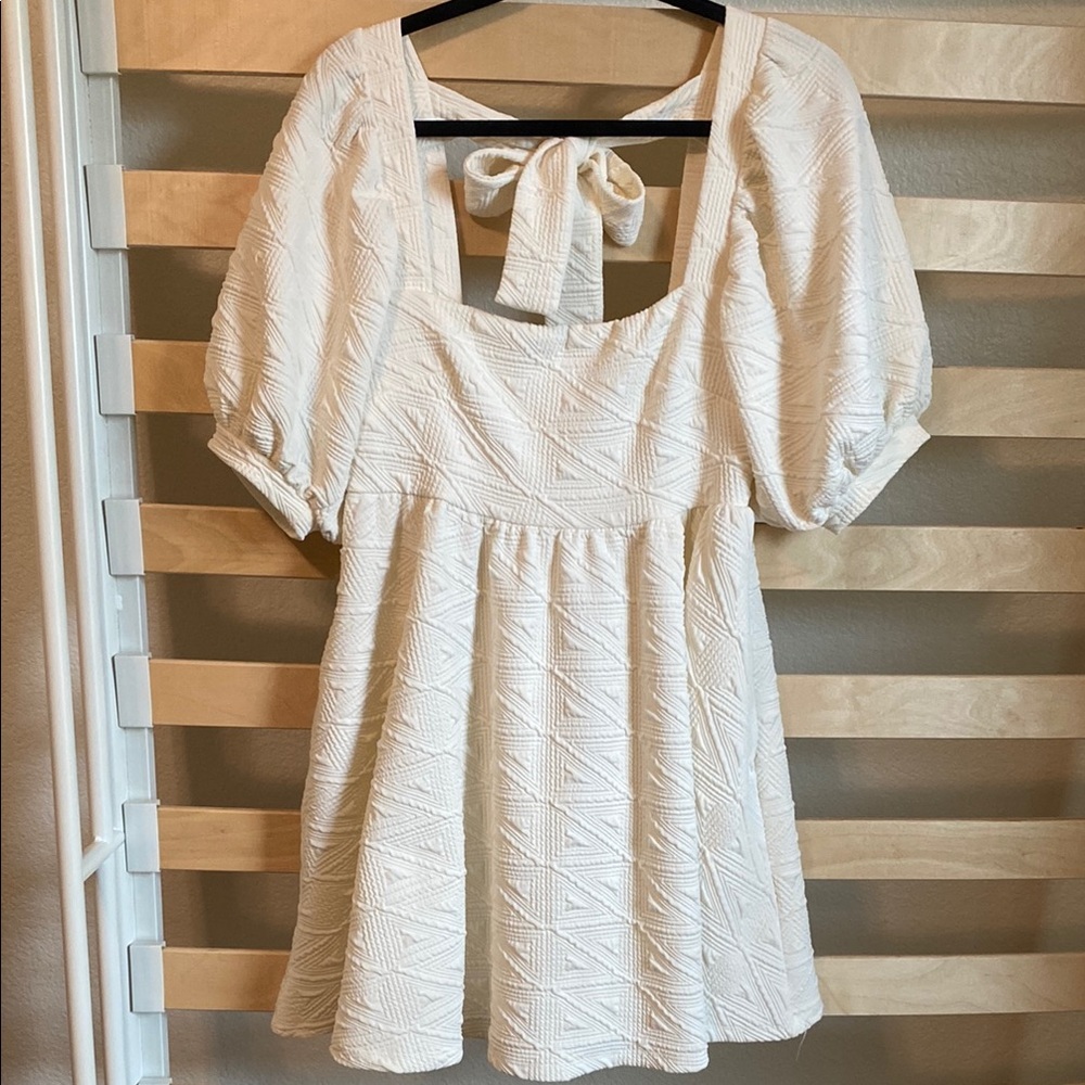 Free People Mini Dress with Bow Detail
